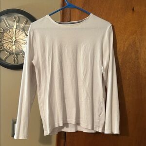 Croft & Barrow white Long Sleeve Tee XL